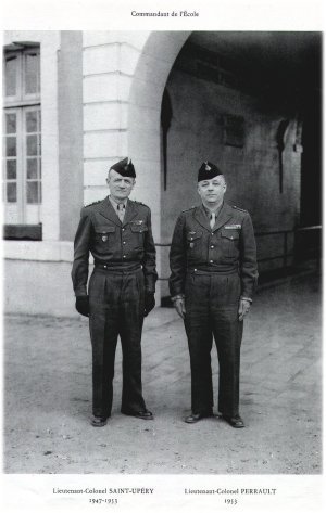 Le lieutenant-colonel Saint HUPERY et le lieutenant-colonel  PERRAULT