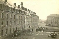 La Maison EMPT brle, incendie au dernier tage du btiment central le 19 nvembre 1956 